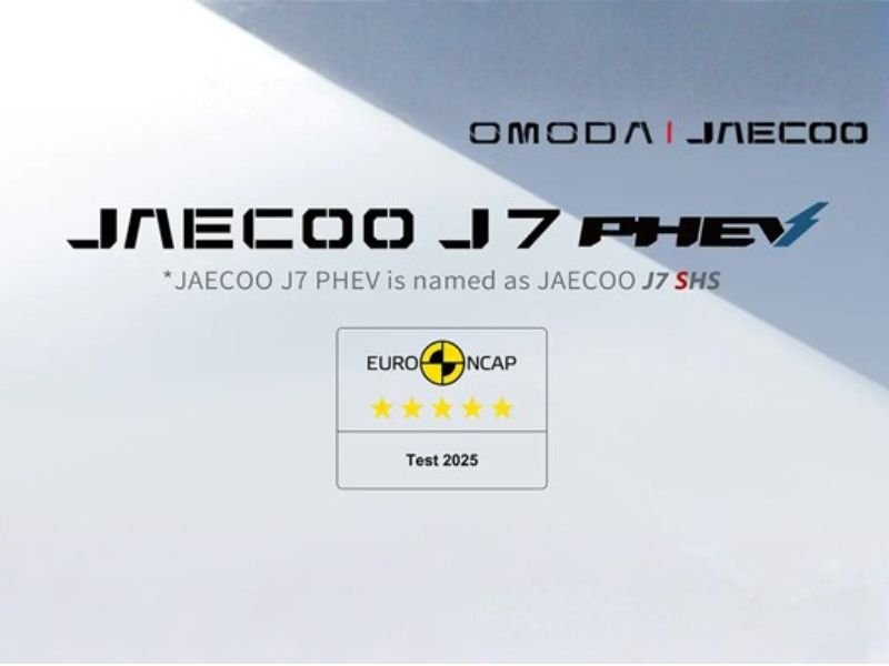 QUALIDADE GLOBAL BRILHA! JAECOO 7 SHS GARANTE A CLASSIFICAÇÃO DE SEGURANÇA CINCO ESTRELAS DO EURO NCAP